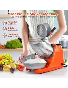 Máquina de Hielo Raspado ROEDEER RD132123302 300W Naranja 2