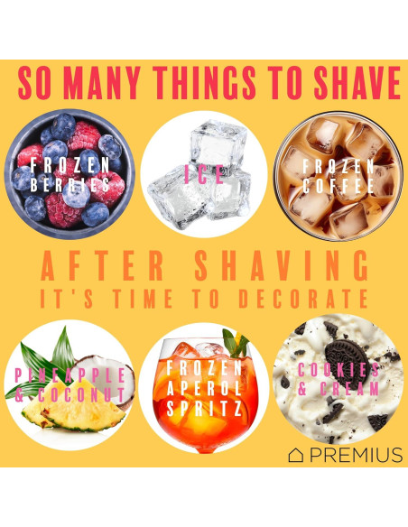 Máquina de Hielo Raspado PREMIUS - Inalámbrica, Ligera, Blanco