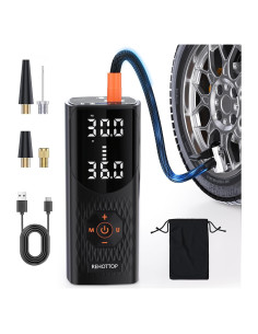 Compresor de Aire Portátil REHOTTOP Q7 160 PSI Inalámbrico