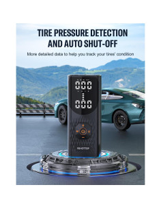 Compresor de Aire Portátil REHOTTOP Q7 160 PSI Inalámbrico 2