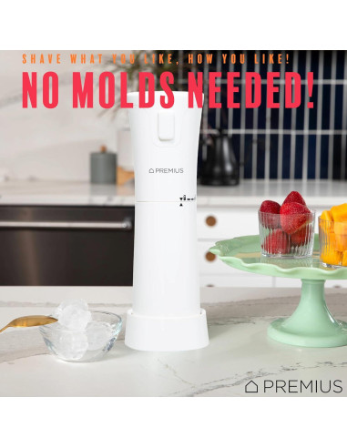 Máquina de Hielo Raspado PREMIUS - Inalámbrica, Ligera, Blanco
