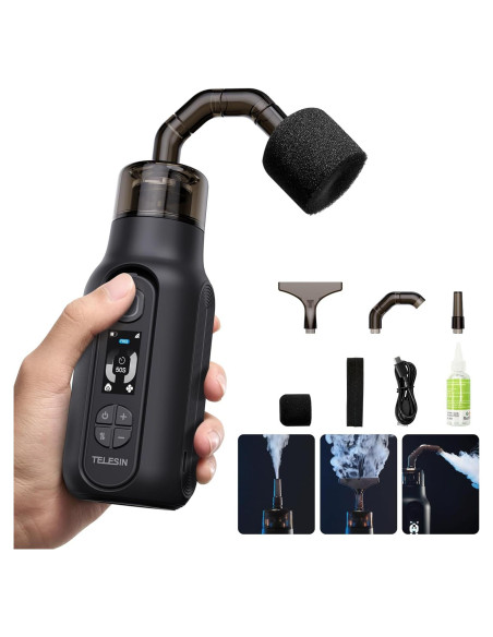 Máquina de Niebla TELESIN C40 Portátil 40W con Control Remoto