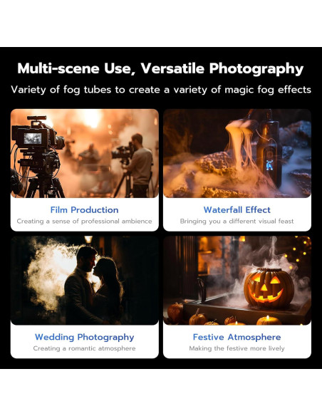 Máquina de Niebla TELESIN C40 Portátil 40W con Control Remoto