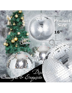 Bola de Espejo Grande Youdepot 40,64 cm Decoración Fiesta 2