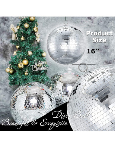 Bola de Espejo Grande Youdepot 40,64 cm Decoración Fiesta