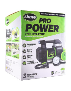 Inflador de Neumáticos Slime 40031 Pro Power 12V con Luz LED 2