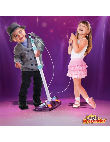 Karaoke para Niños Little Pretender con 2 Micrófonos y Luces