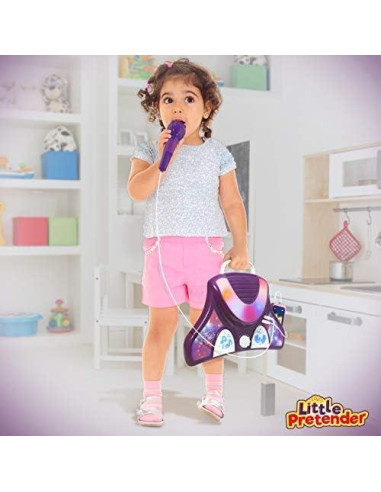Karaoke para Niños Little Pretender con 2 Micrófonos y Luces