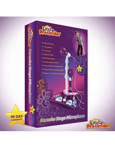 Karaoke para Niños Little Pretender con 2 Micrófonos y Luces