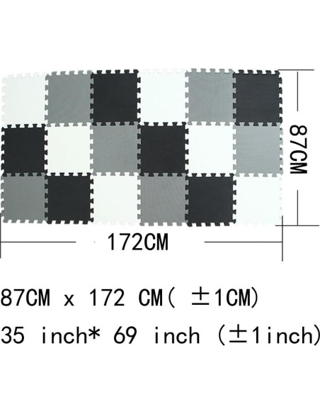 Alfombrilla de Juego MQIAOHAM 18 Piezas 87x172cm Suave