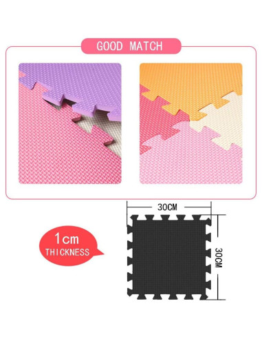Alfombrilla de Juego MQIAOHAM 18 Piezas 87x172cm Suave