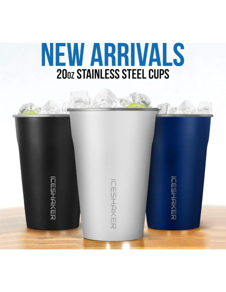 Botella Agitadora Acero Inoxidable Ice Shaker 770ml Aislada