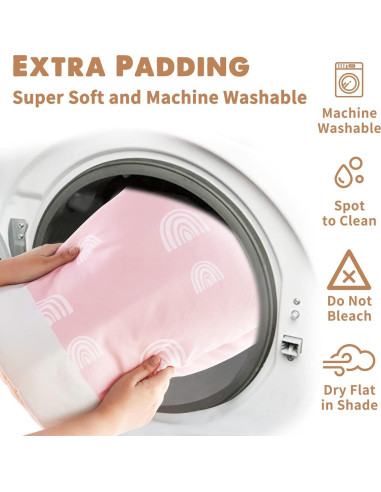 Alfombra de Juego Rosa Deluxe para Bebés con 6 Juguetes