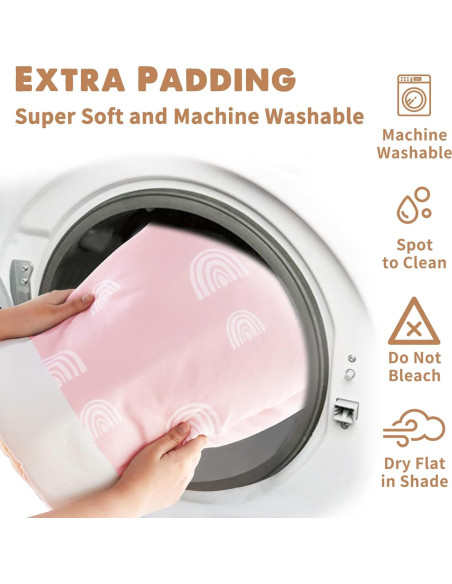 Alfombra de Juego Rosa Deluxe para Bebés con 6 Juguetes