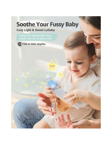 Aspirador Nasal Eléctrico GROWNSY para Bebés - Succión Potente