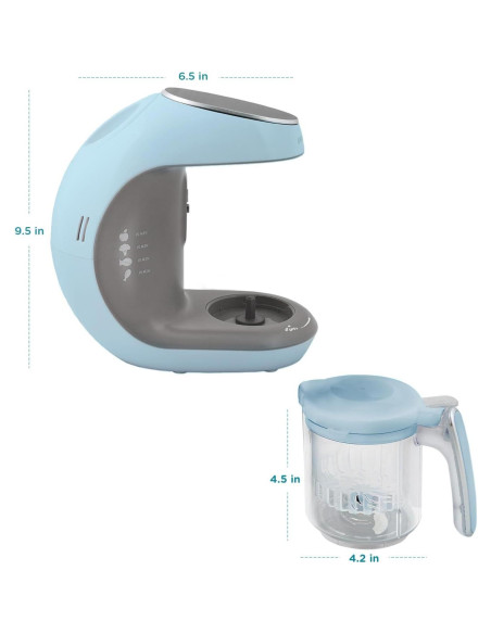 Procesador de Alimentos para Bebés EVLA'S, Licuadora y Vaporera Procesador de Alimentos para Bebés EVLA'S, Licuadora y Vaporera