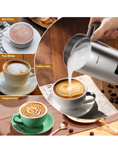 Espumador de Leche Eléctrico BIZEWO AROMA-F1 4 en 1 300ml