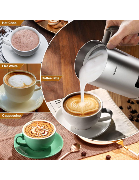 Espumador de Leche Eléctrico BIZEWO AROMA-F1 4 en 1 300ml