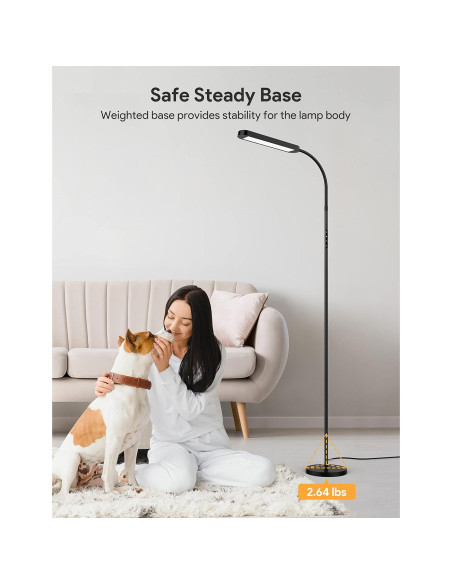 Lámpara de Pie LED MediAcous ME-FL01 5 Colores y Brillo