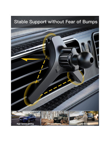 Clip Universal para Ventilación ZEEHOO para Coche 17 mm