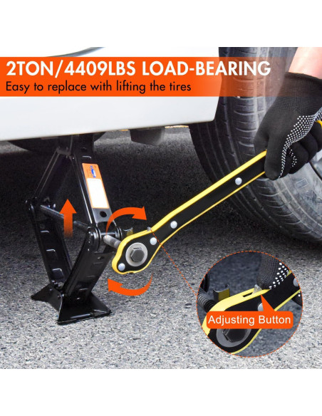 Kit de Gato de Coche Gurduenon 2T Tijera Universal