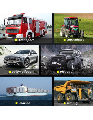 LEMIL Luz de Trabajo LED 27W Cuadrada 12V IP67