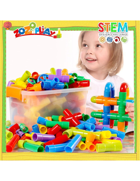 Juguete Educativo ZOZOPLAY 72 Piezas Bloques y Tubos Juguete Educativo ZOZOPLAY 72 Piezas Bloques y Tubos