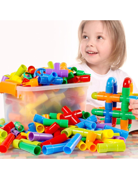 Juguete Educativo ZOZOPLAY 72 Piezas Bloques y Tubos Juguete Educativo ZOZOPLAY 72 Piezas Bloques y Tubos