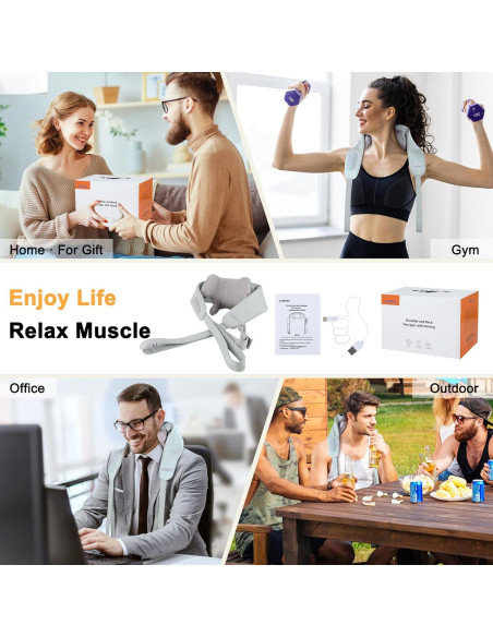 Masajeador de Cuello y Hombros CARESKY SM701 Inalámbrico