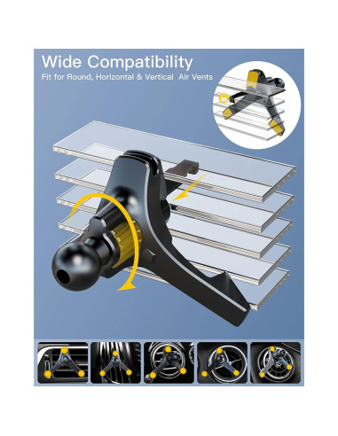 Clip Universal para Ventilación ZEEHOO para Coche 17 mm