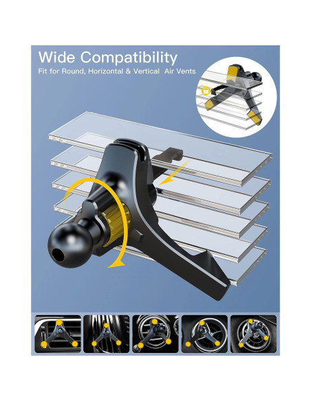 Clip Universal para Ventilación ZEEHOO para Coche 17 mm