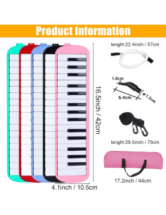 Melodica Vilihy 32 Teclas Portátil con Bolsa y Boquillas 2