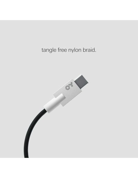 Cable Textil USB-C a USB-C Teenage Engineering 75 cm Negro
