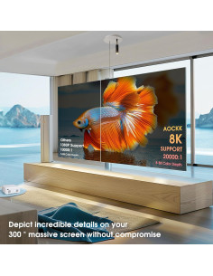 Proyector YBAUA Mini 1080P 4K Bluetooth 12000 Lúmenes 2