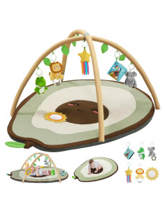 Alfombra de Juego para Bebés Aguacate Verde Oliva 130x95cm