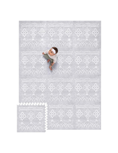 Alfombra de Juego Lillefolk 182x243 cm Gris No Tóxica Alfombra de Juego Lillefolk 182x243 cm Gris No Tóxica