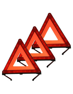 Kit de Triángulos de Advertencia Reflectantes KAFEEK - Juego de 3
