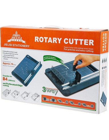 Cortadora Rotativa Jielisi A4 3 en 1 con 3 Cuchillas