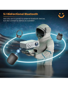 Proyector YABER U10 SE Nativo 1080P WiFi Bluetooth 4K 2