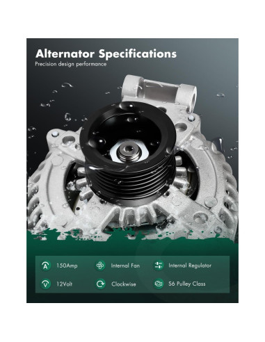 Alternador SCITOO 12V 150A para Land Rover Range Rover