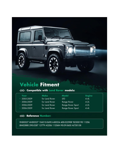 Alternador SCITOO 12V 150A para Land Rover Range Rover