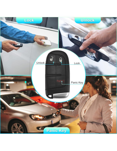 Llave de Entrada Sin Llave X AUTOHAUX para Dodge 2011-2022