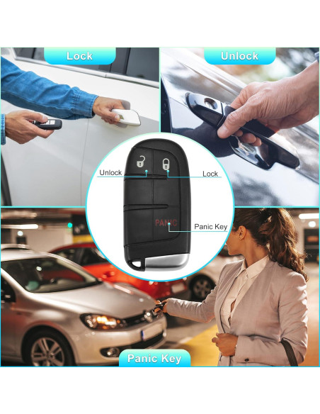 Llave de Entrada Sin Llave X AUTOHAUX para Dodge 2011-2022