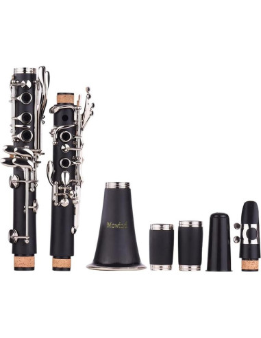 Clarinete Bb 17 llaves MW073 para principiantes con estuche