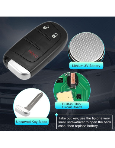 Llave de Entrada Sin Llave X AUTOHAUX para Dodge 2011-2022