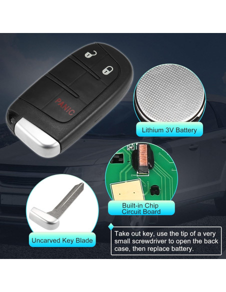 Llave de Entrada Sin Llave X AUTOHAUX para Dodge 2011-2022