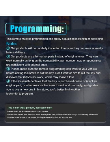 Llave de Entrada Sin Llave X AUTOHAUX para Dodge 2011-2022