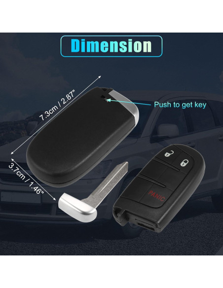 Llave de Entrada Sin Llave X AUTOHAUX para Dodge 2011-2022