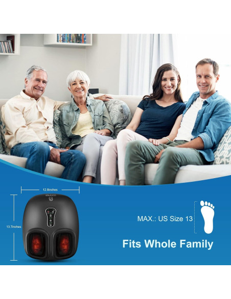 Masajeador de Pies Comfier CF-521 Shiatsu con Calor y Compresión