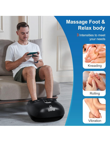 Masajeador de Pies Comfier CF-521 Shiatsu con Calor y Compresión
